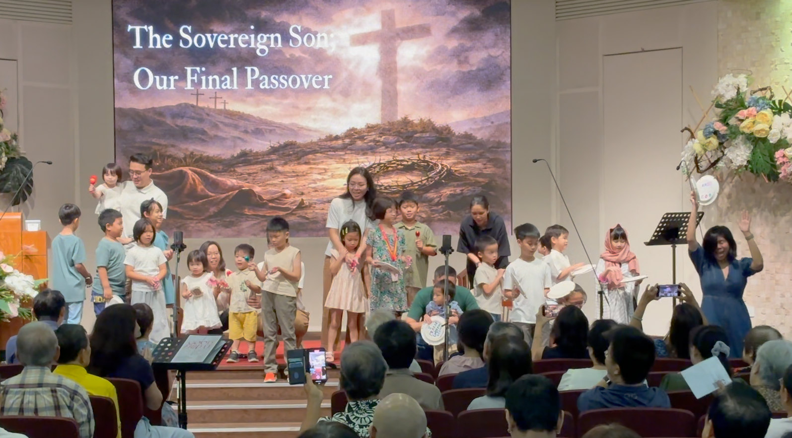 good friday - children on stage